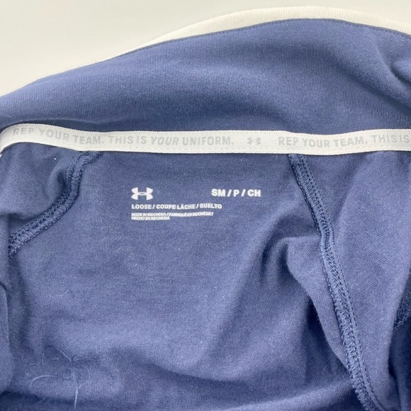 Under Armour Auburn Tigers Team Issue Navy Blue 1/4 Zip Pullover Jacket NWOT S - Picture 8 of 9